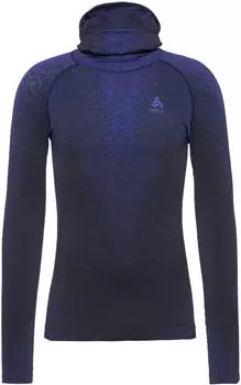 Odlo Performance Warm Blackcomb Bl Top Facemask L/S (77256595) SkipperBlue