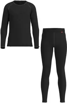Löffler Kid's Set Long Transtex Warm (69165708) Black