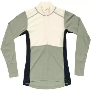 Devold Women's Lauparen Merino 190 Zip Neck (67702406) RawWhite/Fog/Ink