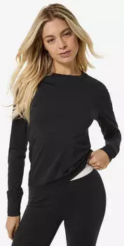 Super Natural Women's Bio Base L/S (10414896) JetBlack