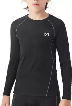 MEETYOO Langarm Kompressionsshirt Base Layer (MU6K) schwarz