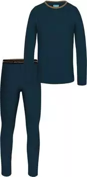 Normani Merino Thermounterwäsche SkiSet navy