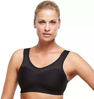 Swegmark Activate Sport-BH mit nahtlos vorgeformten Cups (10350S) schwarz