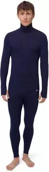Danish Endurance Kompressionsshirt Slim fit dunkles marineblau