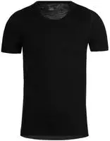 Trigema Funktionsshirt TRIGEMA T-Shirt aus Merinowolle (1-tlg) schwarz S (44/46)