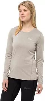 Jack Wolfskin Sky Thermal L/S W Rundhalspullover (1808961_A0056) pale sand