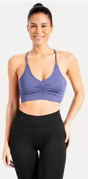 Smilodox Solid Scrunch Sport-BH dunkelblau