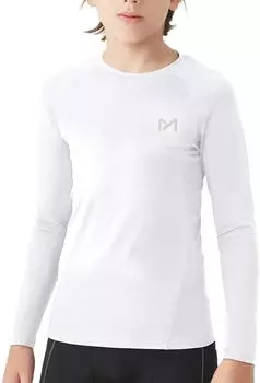 MEETYOO Langarm Kompressionsshirt Base Layer (MU6K) weiß