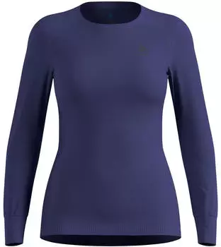 Odlo Women's Active Warm Eco Langarm-Unterziehshirt Damen skipper blue/lila