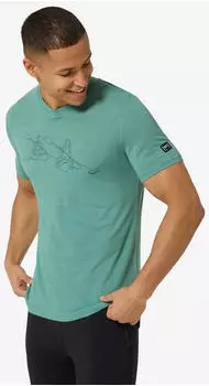 Super Natural Kanulines T-Shirt (SNMP01248-47I-L) lagoon green/blueberry