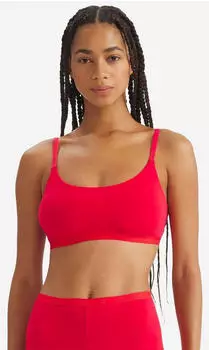 Adidas Scoop Bralette Active Essentials Cotton (4A0193) bright red