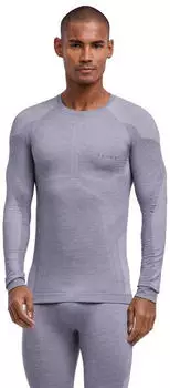 Falke Wool-Tech Light M L/S SH Baselayer Shirt (33255) grey-heather