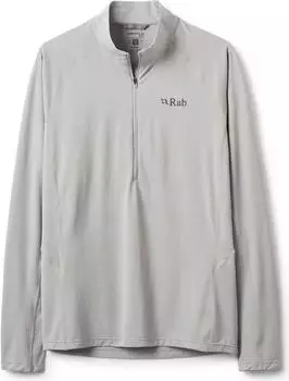 Rab Sonic LS Zip Thermal Shirt (QCC-53-LZN) light zinc