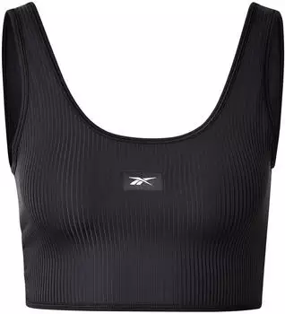 Reebok Rib Multi-Way Bralette schwarz/weiß