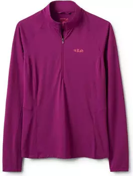 Rab Sonic LS Zip Thermisches Langarmshirt plum