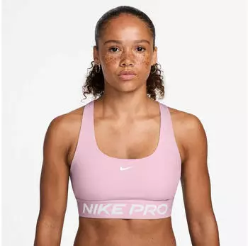 Nike W NP DF 365 LS BRA Sport-BH (IQ1035-663) pink foam/wh