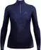 Odlo BL Top Turtle Neck L/S Half Zip Performance Warm Blackcomb Pullover (196281-21119) blau