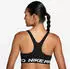 Nike W NP DF 365 LS BRA Sport-BH (IF0214-010) black/white/metallic silver