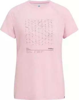 Odlo Merino Tencel Hyper Map T-Shirt (554811) hyper pink