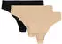 Under Armour Pure Stretch No Show Tanga 3er-Pack (1383893) hue 500/schwarz