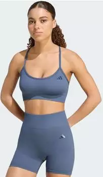 Adidas Workout Essentials Knit Light Support Bra preloved ink