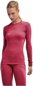 Falke Wool-Tech Light Round Neck W L/s Sh Baselayer Shirt (33445-8830) ruby