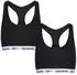 Reebok Performance Crop Top 2PK Bustier Frankie (C93960) schwarz/weiß