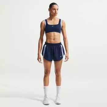 Nike Training One Dri-FIT Double Lined Sports Bra (IR1956-411) midnight navy/aluminum/white