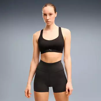 Puma PWRMODE X HYROX STRAPPY BRA Sport-BH, schmale Passform (529064-01) schwarz