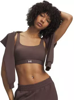 Under Armour Effortless High Impact Sport-BH braun - wei&szlig;