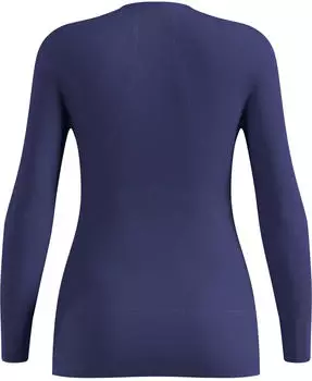 Odlo Shirt l/s Crew Neck X-Warm Women (97453755) skipper blau