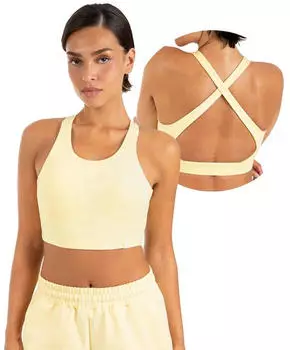 Smilodox Sorea / Sylva Sport-BH Slim Fit / Shaped Fit (26652_O-D3) gelb