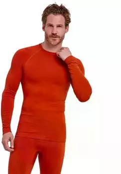Falke Maximum Warm Round Neck Langarm Funktionsshirt (33523) rot chilly