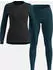 Odlo Active Warm Base Layer Set (196701) reflecting pond/schwarz