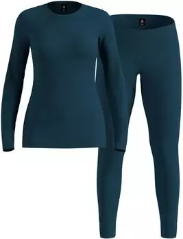 Odlo Merino Fundamentals Set Thermounterw&auml;sche (112391) reflecting pond