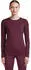 Icebreaker Women's Merino 200 Oasis Langarm-Rundhals Thermooberteile (104375) dk berry