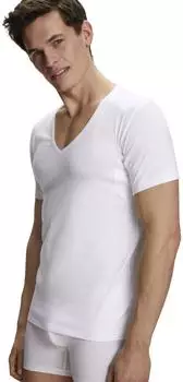 Falke Daily Climate Control V-Shirt (68116) wei&szlig;