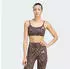 Adidas Optime Essentials 3-Streifen Leopard Sport-BH mit leichtem Halt