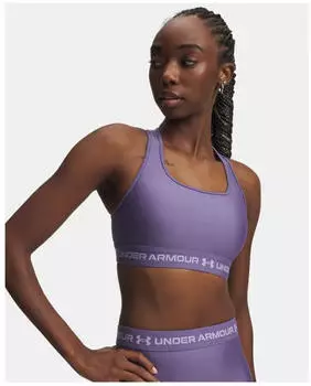 Under Armour Mid Crossback Bra (1361034) purple crest