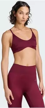 Adidas Optime Essentials Workout Shine BH mit leichtem Halt Maroon (KQ8396)