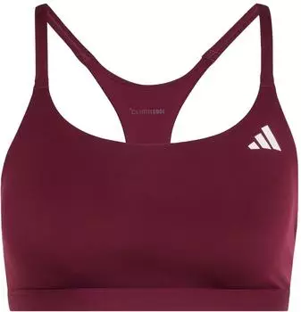 Adidas Optime Essentials leicht st&uuml;tzender Workout BH Maroon (KS8538)