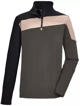 Killtec KSW 259 MN LS SHRT Langarmshirt mit Reißverschluss und Kinnschutz anthrazit