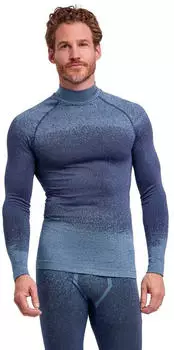 Falke Herren-Langarmshirt Maximum Warm (33344) space blue