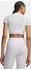 Under Armour HeatGear Elite Crop Mock Funktionsshirt kurzarm white/reflective (Damen) (6014710-100)
