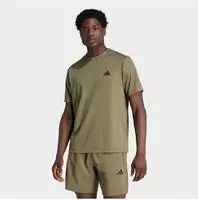 adidas Training KD5461, adidas Training T-Shirt mit Label-Print Oliv men