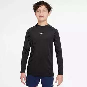 Nike Pro Dri-FIT Funktionsshirt langarm schwarz/wei&szlig; (Junior) (FJ6822-010)