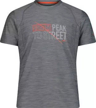 CMP Stretch Jersey Funktionsshirt kurzarm grey melange (Herren) (39T6547-U868)