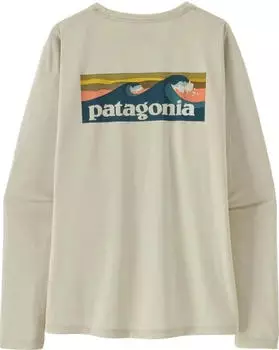 Patagonia Capilene Cool Daily Boardshort Logo Funktionsshirt langarm dyno white (Damen) (45465-DYWH)