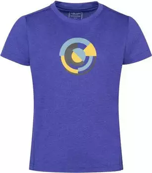 Trollkids Sognefjord Funktionsshirt kurzarm glow blue (Junior) (626-171)