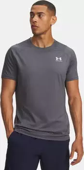Under Armour HeatGear Armour Funktionsshirt kurzarm castlerock/white (Herren) (1361683-025)
